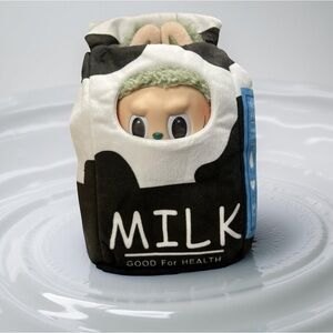 Labubu Milk Carton Halloween Costume outfit NEW with bonus stickers